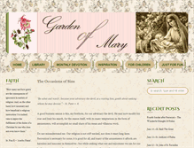 Tablet Screenshot of gardenofmary.com